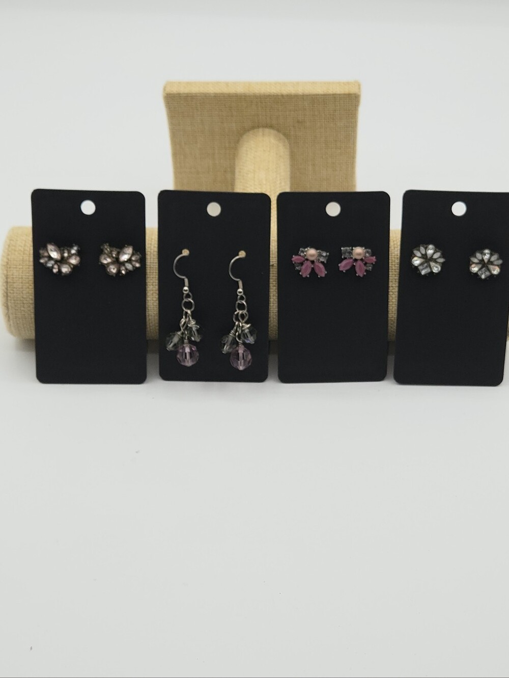 LOT of Fashion Earrings Swarvoski Crystal Loft 4 Pair Total